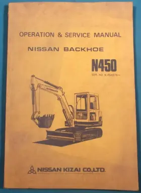 N450 NISSAN Backhoe Excavator Service Operation Manual Book
