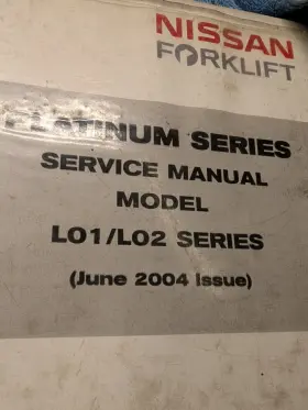 SM3EL-012G0 NISSAN Forklift Platinum Service Manual