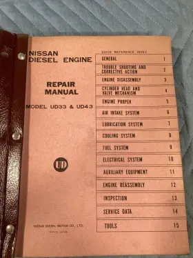 UD43 NISSAN Diesel Engine Service Repair Manual #2