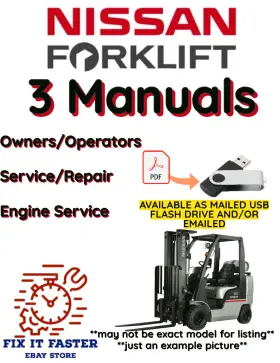 YJ02A20U NISSAN Forklift Owners Service Engine Repair Manual