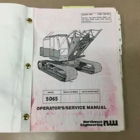 5065 NORTHWEST Crane Operators Service Manual Dragline Boom #2