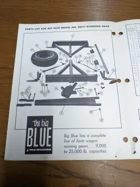 88117 NOS Big Running Gear Manual #2