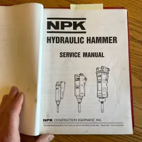 H050-9630H NPK Hydraulic Hammer Breaker Service Repair Manual