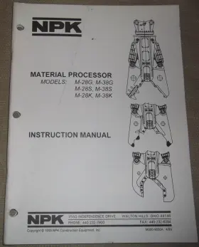 M000-9600A NPK Material Processor Operation Service Manual