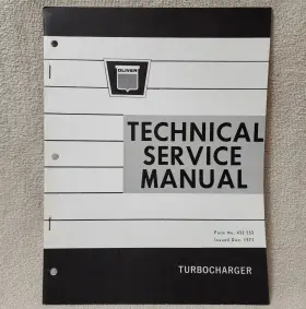 432-553 OLIVER Tractor Turbocharger Technical Service Manual