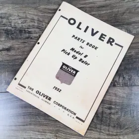 752589928236 OLIVER Up Baler Manual Catalog Book Schematics