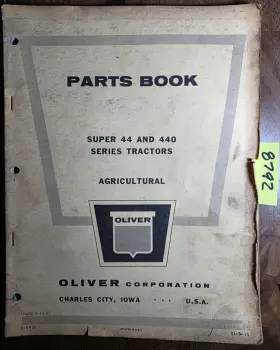 C-4419 OLIVER Agricultural Tractor Manual