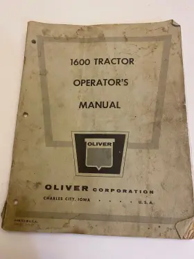 S1-4-41 OLIVER Tractor Operators Manual