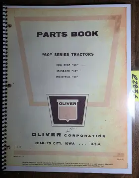S1-9-H2 OLIVER Row Crop Standard Tractor Book Manual