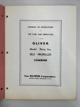 S4-4-R2 OLIVER Propelled Combine Operating Manual #3