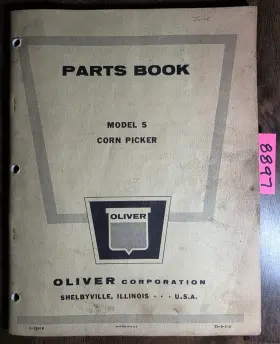 S4-9-K10 OLIVER Corn Picker Book Catalog Manual