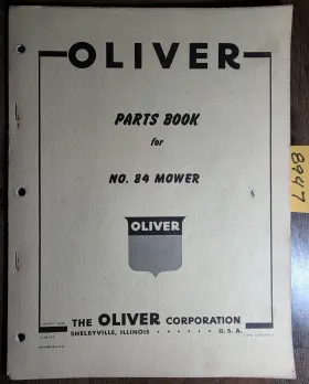 S5-9-H5-1 OLIVER Sickle Mower Book Manual