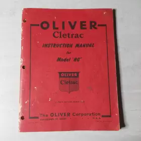 S6-4-200-J OLIVER Instruction Manual Hg Crawler Tractor