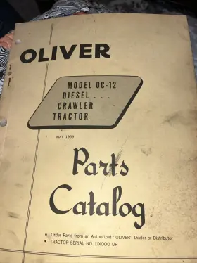 S6-9-211A OLIVER Diesel Crawler Tractor Catalog Manual