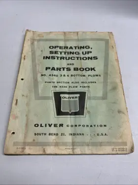 C-4197C OLVER Oliver Operators Manual Cat Bottom Plow
