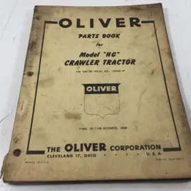 S6-9-100-G OLVER Oliver Book Hg Crawler Tractor