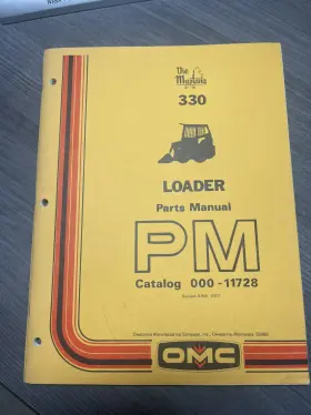 000-11728 OMC Owatonna Mustang Skid Steer Loader Manual