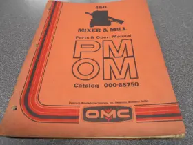 000-88750 OMC Owatonna Mixer Mill Operators Manual