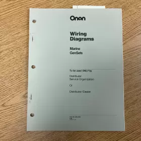 900-0346 ONAN Marine Generator Wiring Diagrams Schematics