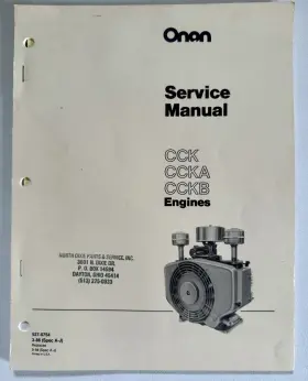 927-0754 ONAN Service Manual Cck Ccka Cckb Engines
