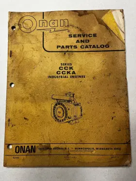 927-402 ONAN Cck Ccka Engines Service Catalog
