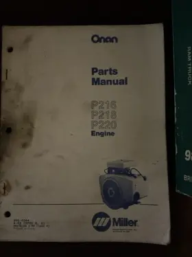 965-0163 ONAN Operators Service Manual Book