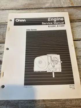 965-0764 ONAN Engine Repair Service Manual Book