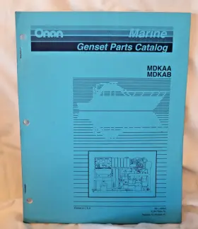 981-0260 ONAN Cummins Catalog Manual Marine Mdkaa Mdkab