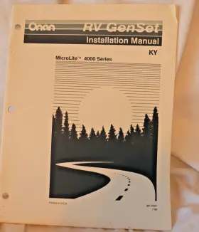 981-0607 ONAN Cummins Manual Microlite Rv