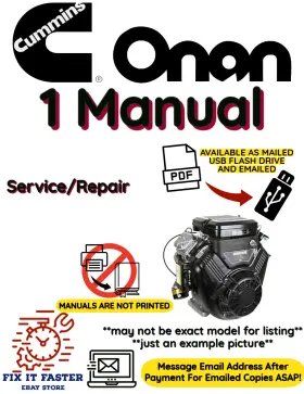 P220GIOHV ONAN Engine Manual Operator Owners Pdf Usb