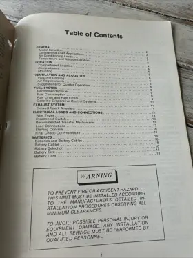 T-012 ONAN Rv Electric Generator Catalog Book Manual Bulletin #2