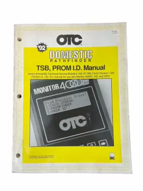 103705 OTC DOMESTIC PATHFINDER Tsb Prom Manual Service Bullet