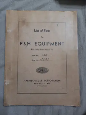 4639 P-H Harnischfeger Book Schematic