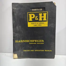 R150 P-H CRANES Harnischfeger Operators Manual
