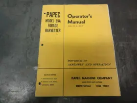 35AM8 PAPEC Forage Harvester Operators Manual