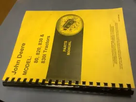 80-820 PARTS BOOK Service Manual Deere Tractor Catalog