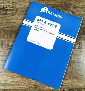 605-B PEACEFUL CREEK Fiat Allis Chalmers Wheel Loader Manual