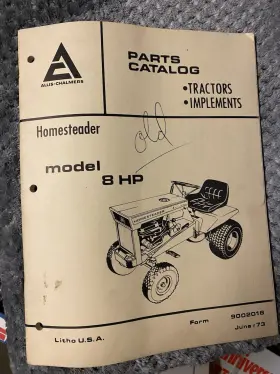 Homesteader PEACEFUL CREEK Allis Chalmers Lawn Tractor Manual