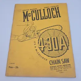 4-30 PEACEFUL CREEK Mcculloch Chain Saw Service Repair Manual