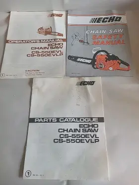 CS-650EVL PEACEFUL CREEK Echo Chainsaw Evl Vlp Service Saf