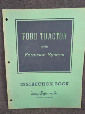 752589921688 PEACEFUL CREEK Ford Ferguson Tractor Operators