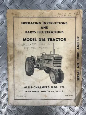 752589923026 PEACEFUL CREEK Allis Chalmers Operating Owners