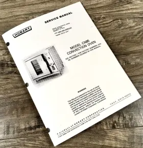 CN85 PEACEFUL CREEK Hobart Convection Oven Service Manual