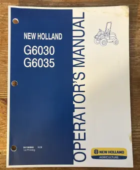 G6035 PEACEFUL CREEK Mower Operators Manual First Printing