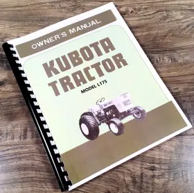 L175TP PEACEFUL CREEK Kubota Tractor Operators Manual Owners