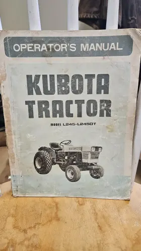 L245DTP PEACEFUL CREEK Kubota Tractor Operators Owners Manual