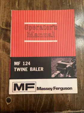 MF124 PEACEFUL CREEK Massey Ferguson Mf Twine Baler Operators