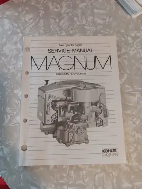 MV20 PEACEFUL CREEK Kohler Magnum Service Manual