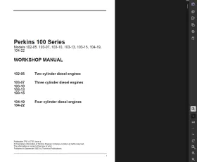 104-22 PERKINS Engine Cylinder Manual Service Repair Pdf Usb #2