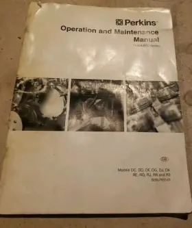 SEBU7833 PERKINS Cat Indust Engine Operation Manual Diesel